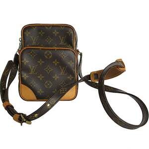 LOUIS VUITTON Brown Monogram Canvas Shoulder Bag